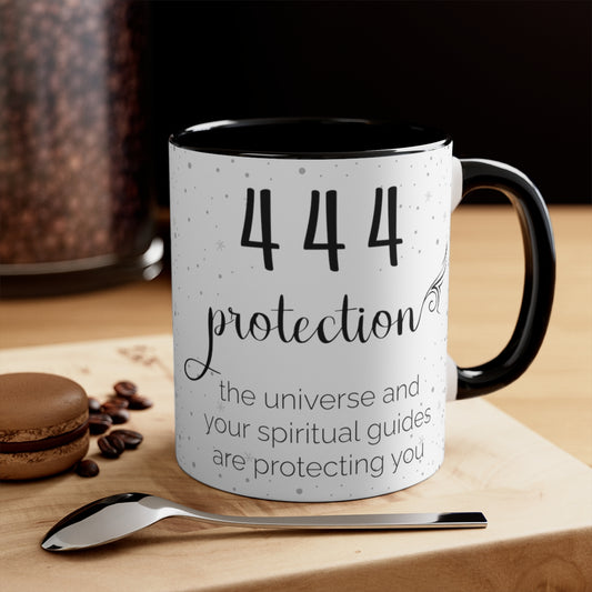 ANGEL NUMBER 444 MUG, 11OZ