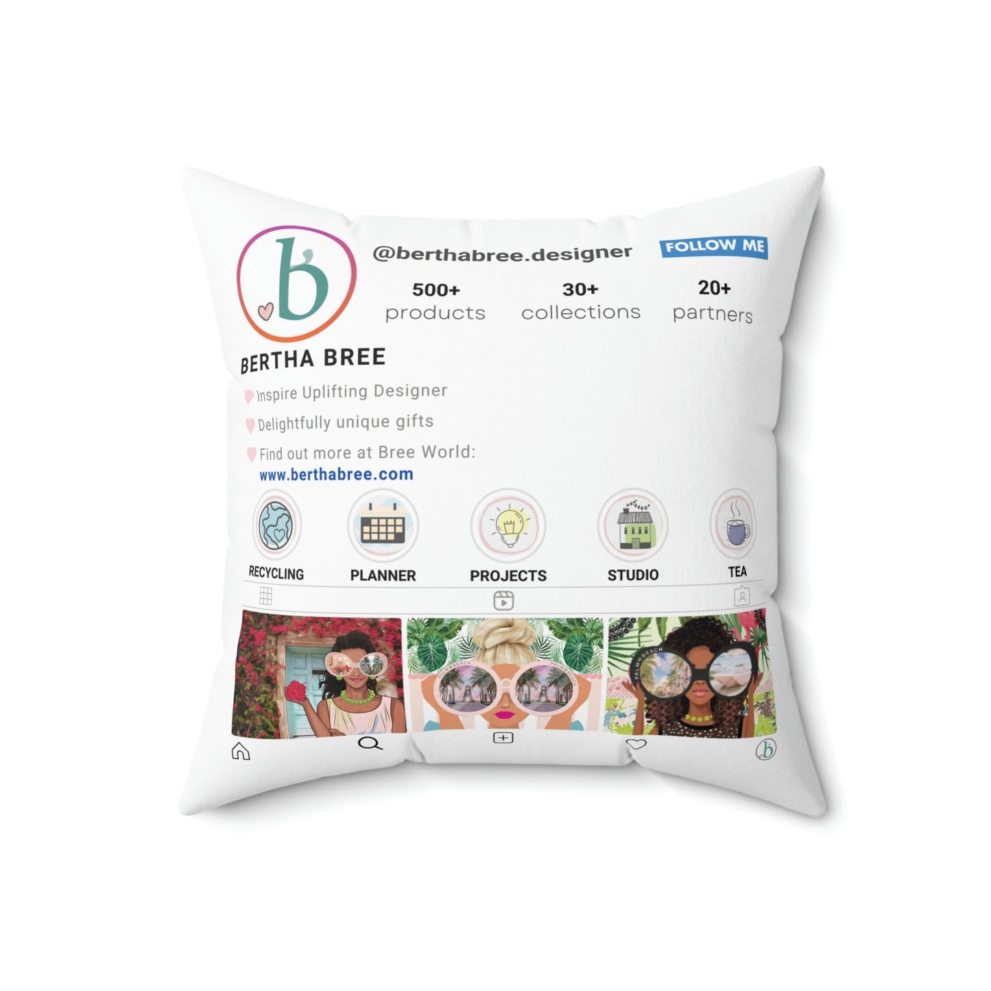 INSTAGRAM PERSONALIZED CUSHION 18x18in