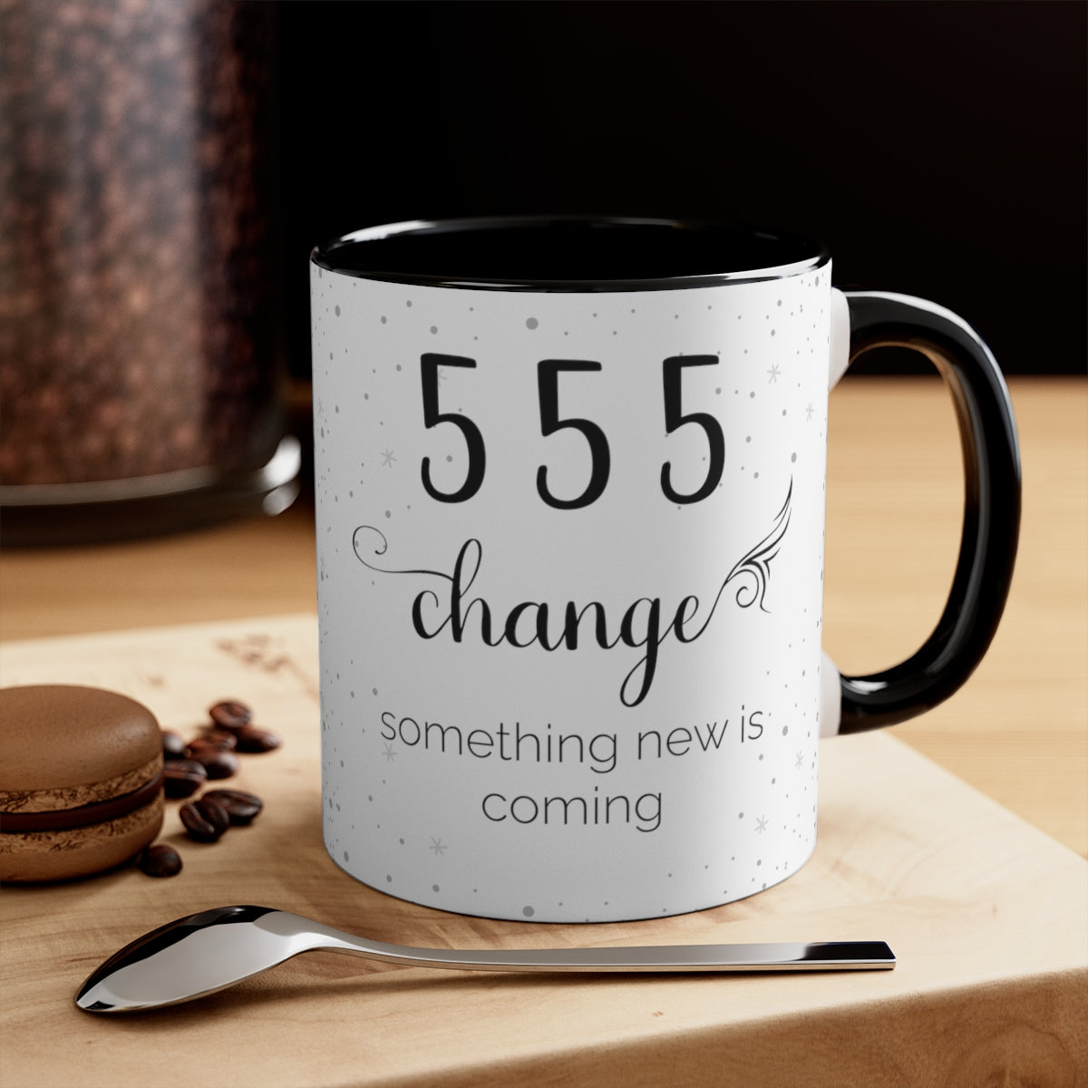 ANGEL NUMBER 555 MUG, 11OZ