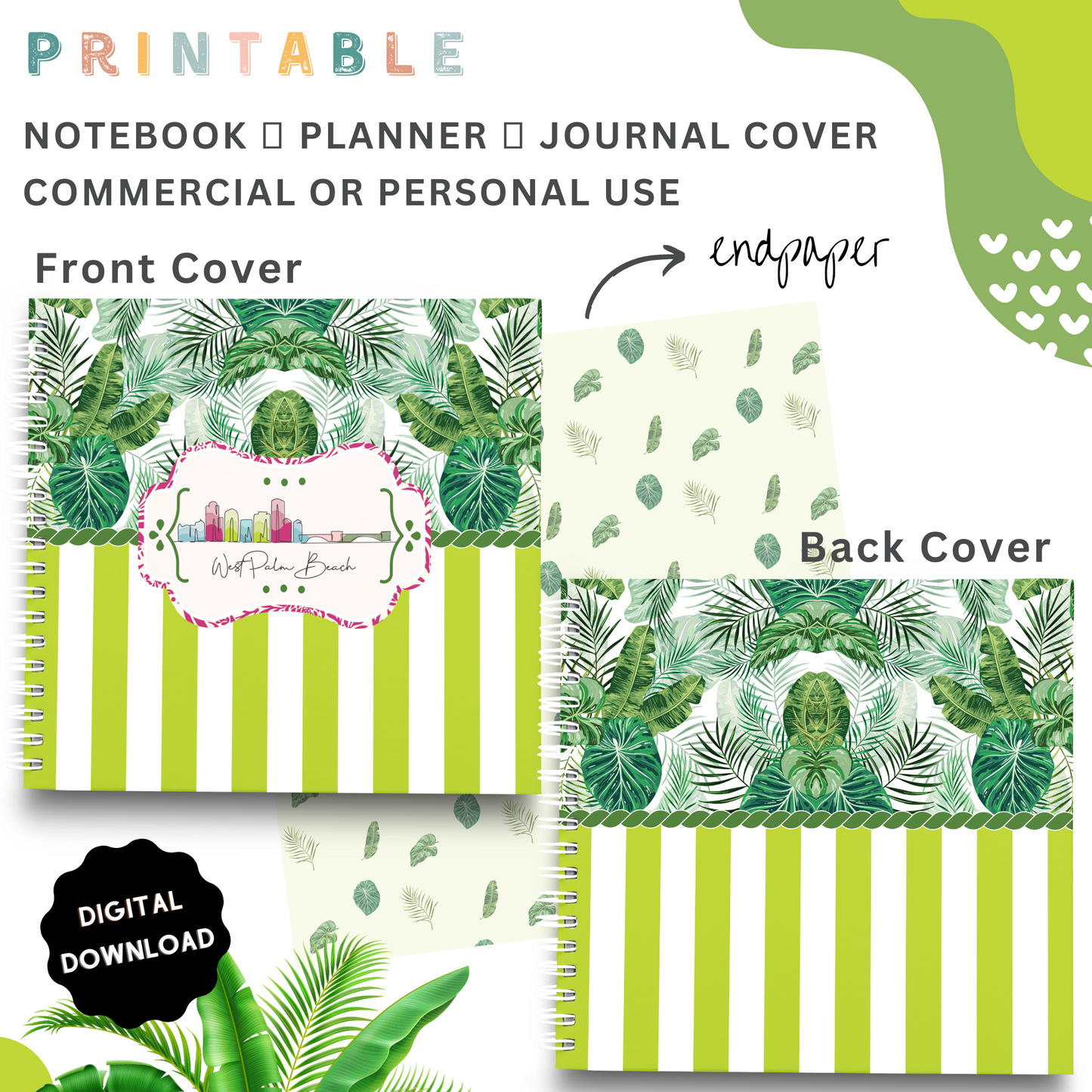 Planner me to - Printable Planner, Journal & Notepad Cover