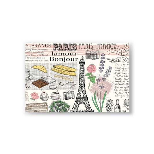 PARIS LAMOUR BONJOUR POSTCARDS (10pcs)