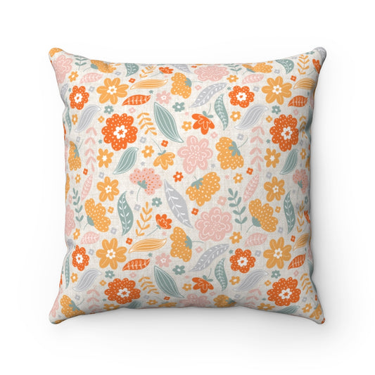 SHABREE SPRING ORANGE CUSHION