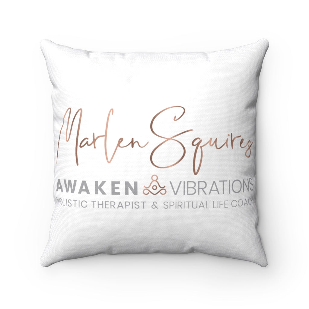 AWAKEN VIBRATIONS - Spun Polyester Square Pillow