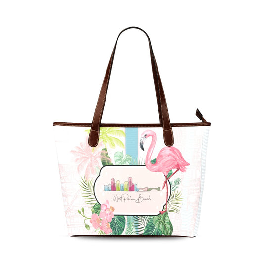 FLAMINGO PALM BEACH BOOK TOTE