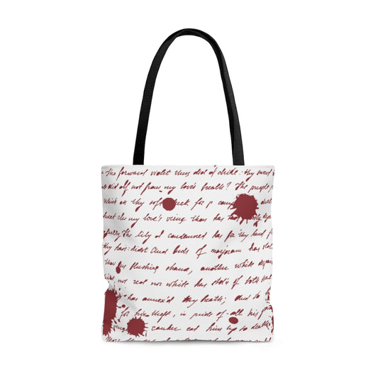 YARGI WHITE HANDWRITING TOTE BAG