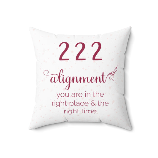 Angel Number 222 Jazzberry Cushion