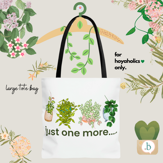 HOYAHOLIC JUST ONE MORE TOTE BAG