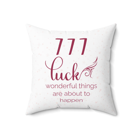 Angel Number 777 Jazzberry Cushion