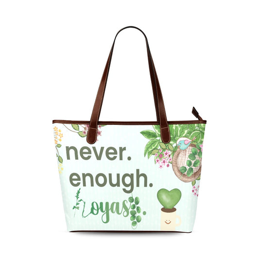 HOYAHOLIC NEVER ENOUGH HOYAS BOOK TOTE