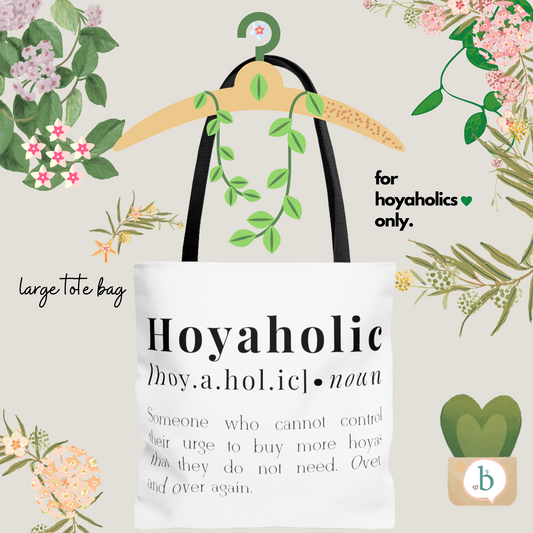 HOYAHOLIC DICTIONARY DEFINITION TOTE BAG