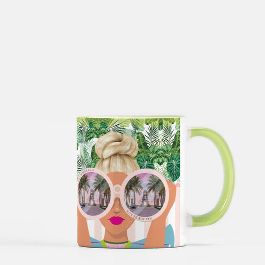 Gloria Kisel Mug 11 oz. (Green + White)