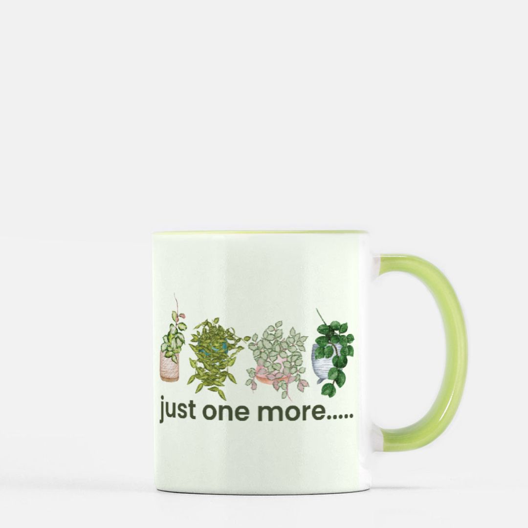 HOYAHOLIC Just One More Mug 11 oz. (Green + White)