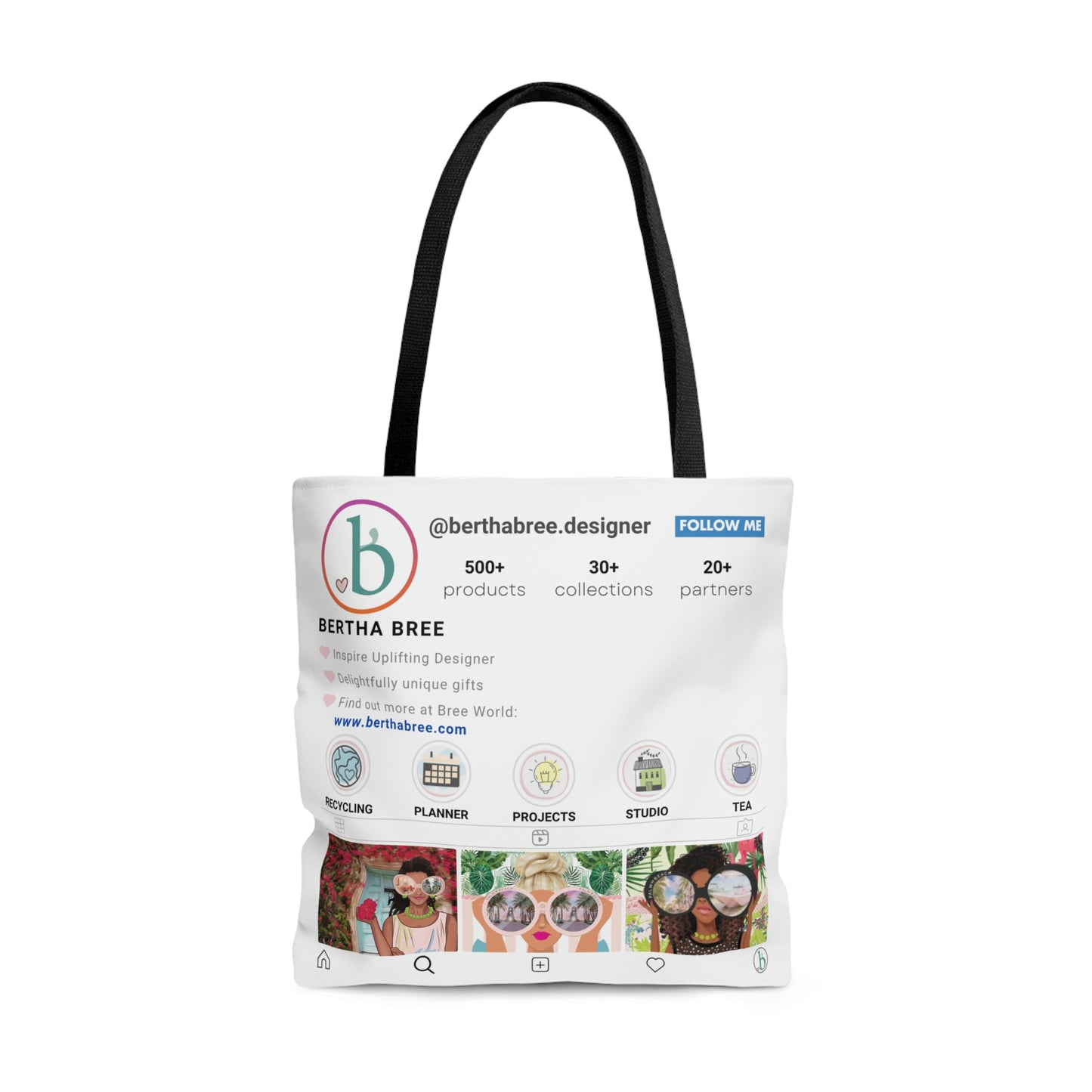 INSTAGRAM PERSONALIZED TOTE BAG