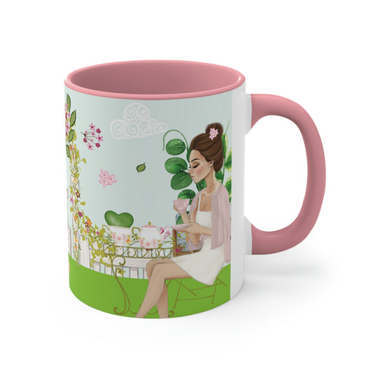 HOYAHOLIC HIGH TEA GARDEN TWO-TONE MUG 11oz